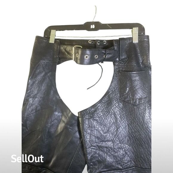 Silver Bike Women's Black Leather Motorcycle pants Size S - Picture 13 of 13